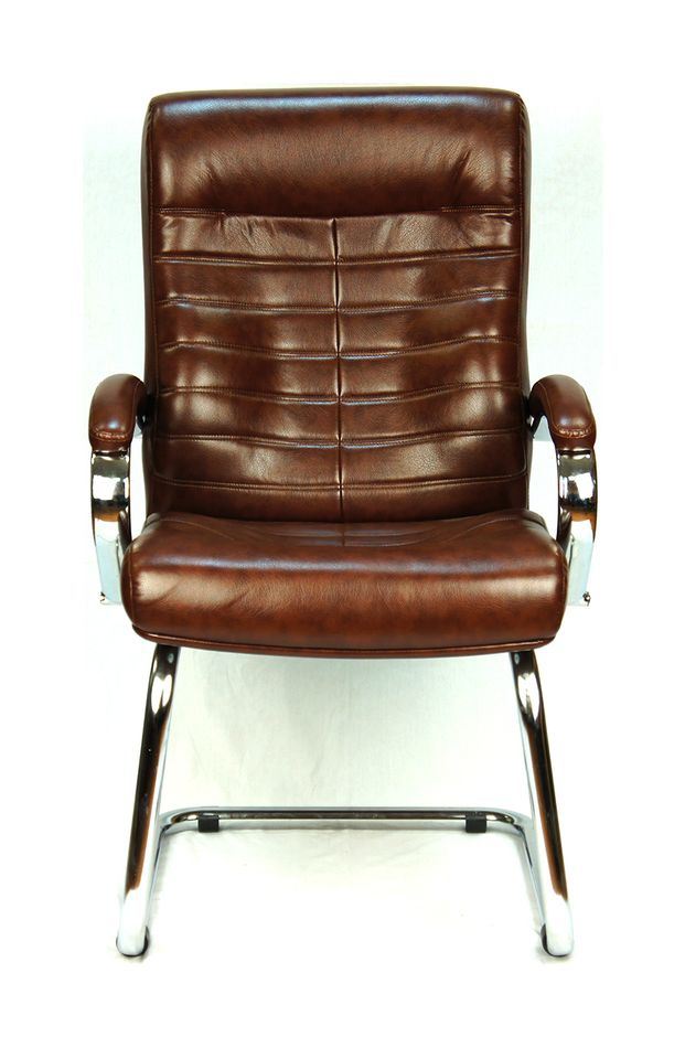 Кресло для посетителей Everprof Orion CF Экокожа Коричневый