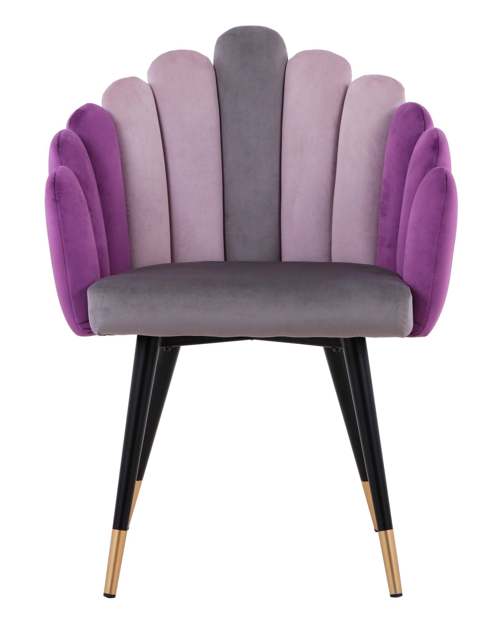 Кресло Камелия велюр Серый