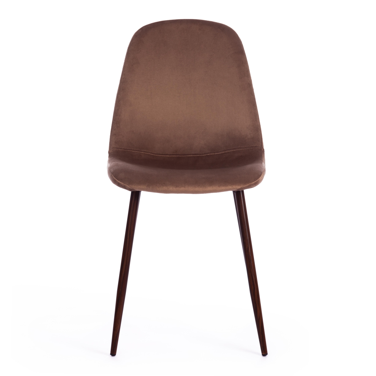 Стул BREEZE (mod. 4724) вельвет/металл, 44 х 53 х 87 см, Brown (коричневый) HLR11 / орех