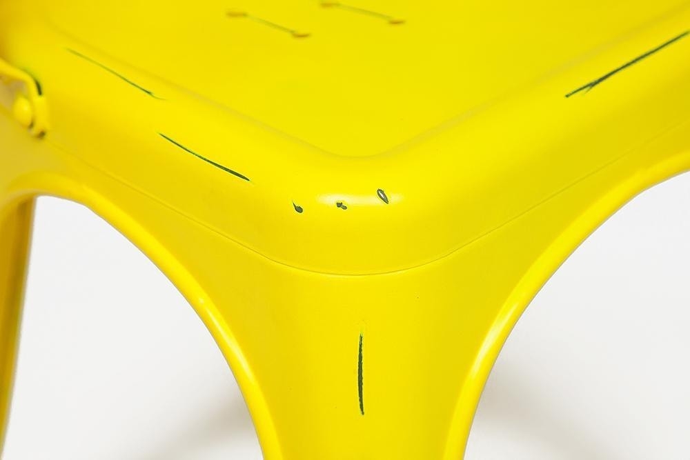 Стул LOFT CHAIR (mod. 012) металл, 45*35*85см, желтый/yellow vintage