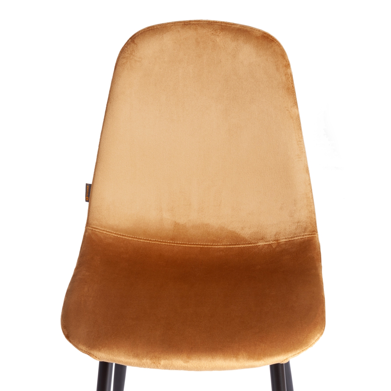 Стул BREEZE (mod. JSC-58) Велюр/металл , 44 х 53 х 86 см, brown (коричневый) HLR12 / черный