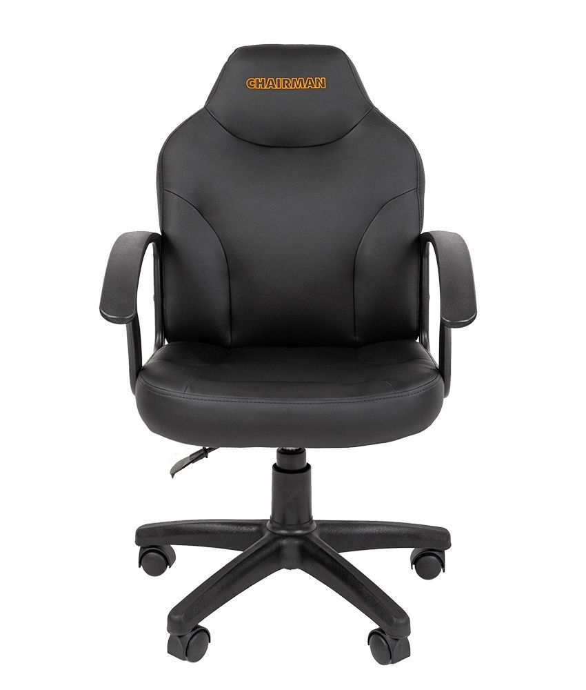 Офисное кресло для оператора CHAIRMAN 210 экокожа Черный с логотипом