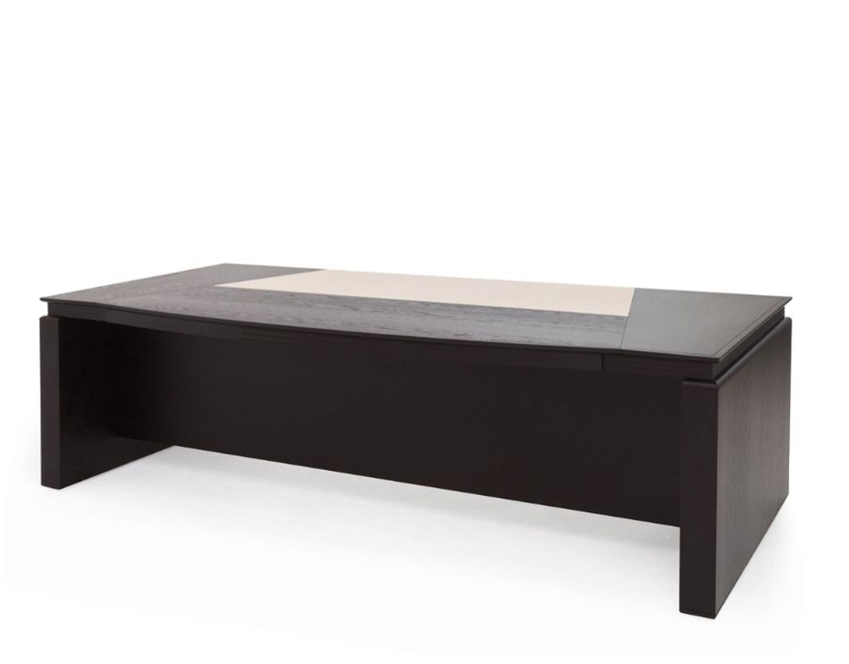 Стол письменный закругленный LAGO 105 104 WE/IVORY22042 Дуб Ферро Бежевый