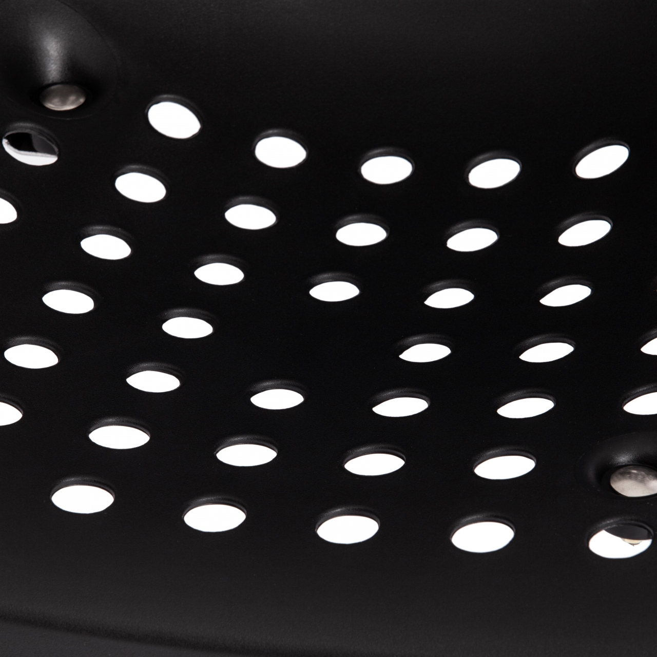 Стул SKALBERG (mod. C-084-A) металл/пластик, 46 х 56 х 79 см, Black (черный) / Chrome (хром)