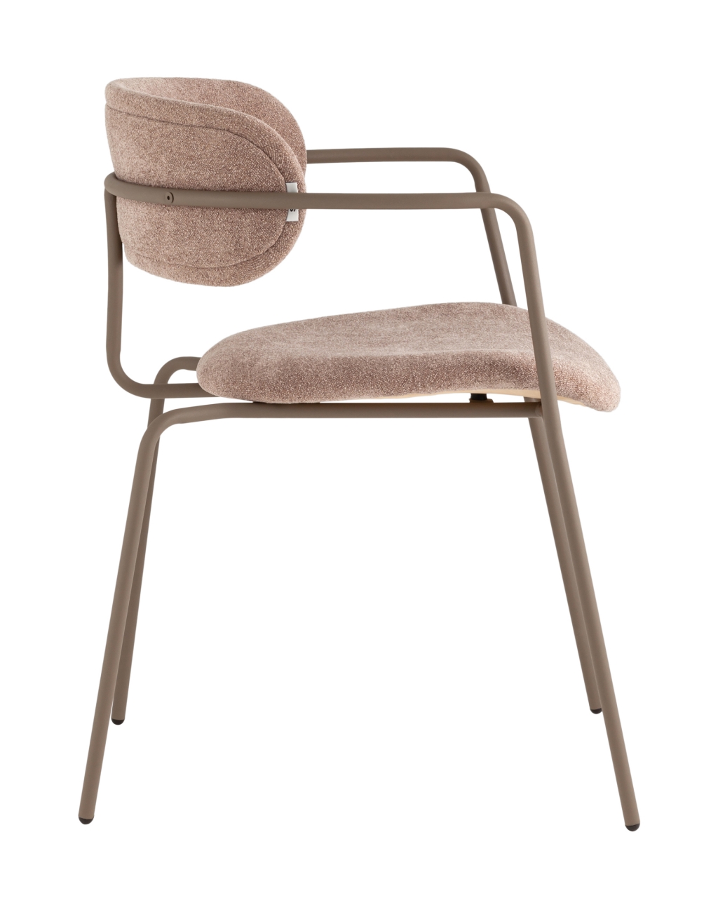 Стул Дженни букле бежевый каркас бежево-серый