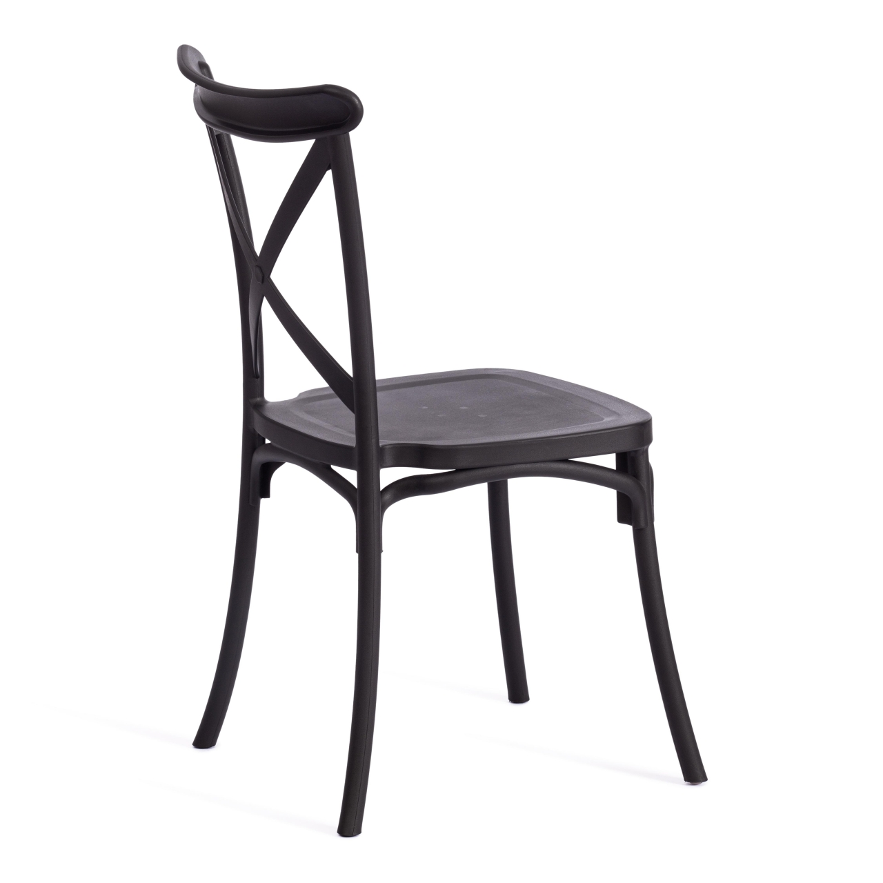 Стул CROSS (mod. PL24) пластик, 48 х 58 х 89 см, Black (черный) 05