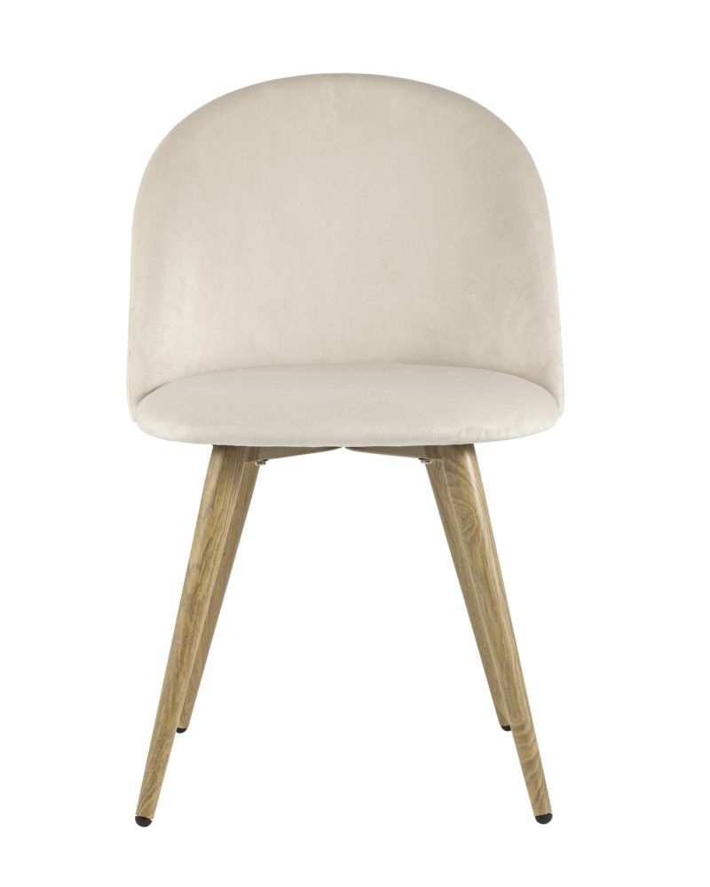 Комплект из четырех стульев Лион велюр кремовый 4 шт