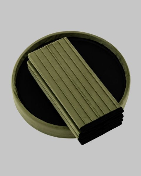 Пуф складной с ящиком Store Round травяной