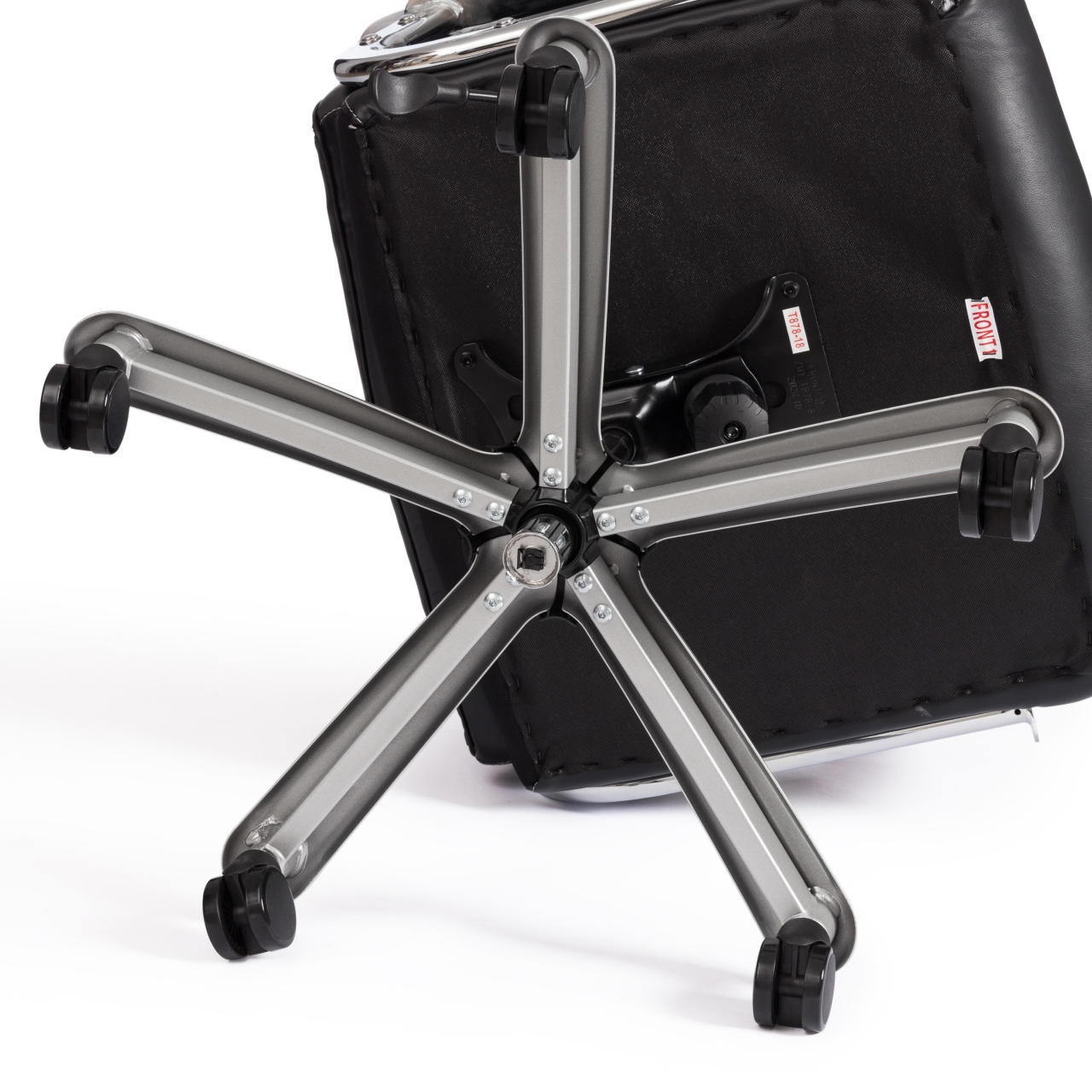 Кресло Atlant рецикл. кожа/иск. кожа, черный