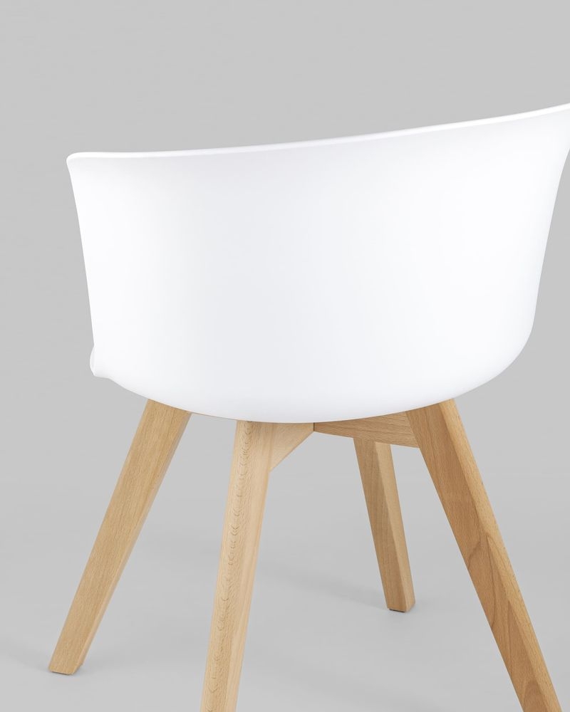 Стул пластиковый Blossom с подушкой Белый