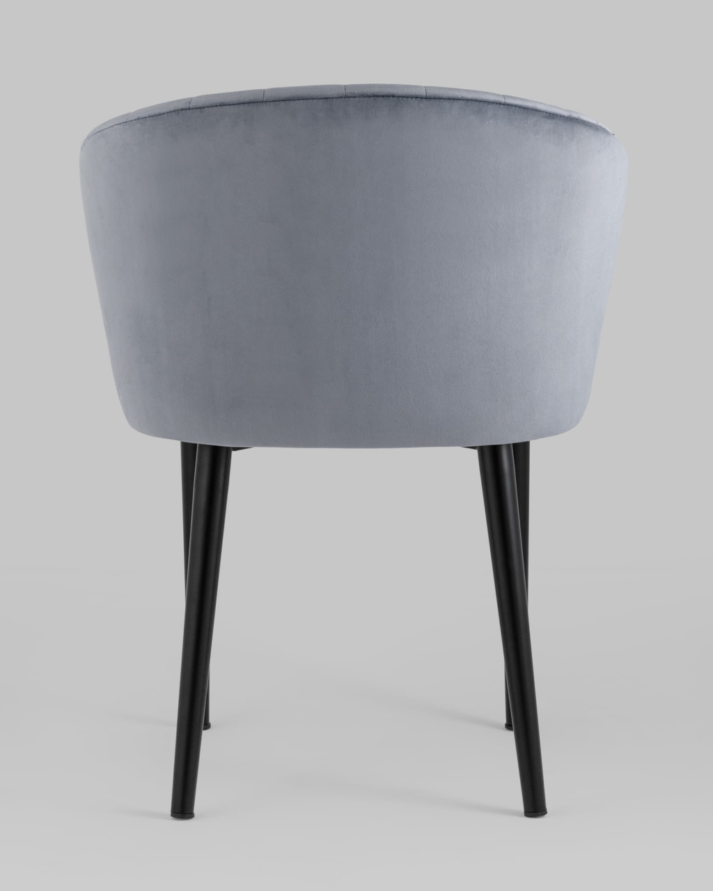 Стул с подлокотниками Шон велюр Серый