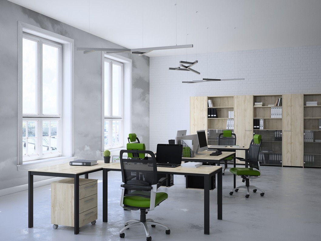 Дополнительная секция стеллажа среднего широкого Саньяна N-643 Дуб Вотан