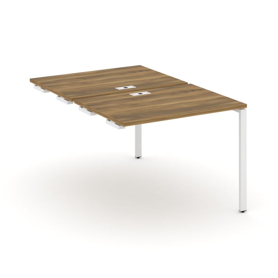 Двойной стол-приставка к опорным тумбам/шкафам CONCEPT CN.DSPR-001 Сандал Янтарный Белый