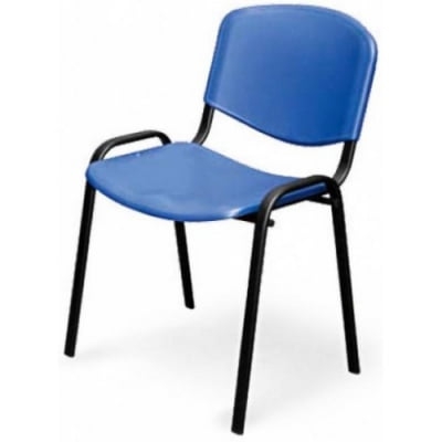Стул ZP_UP_EChair Rio ИЗО чёрн к/з синий 550726