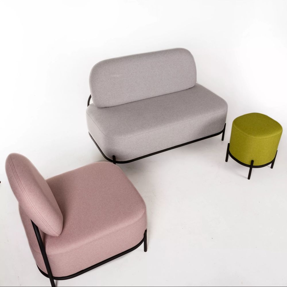 Диван Gawaii 2-х мест Светл серый