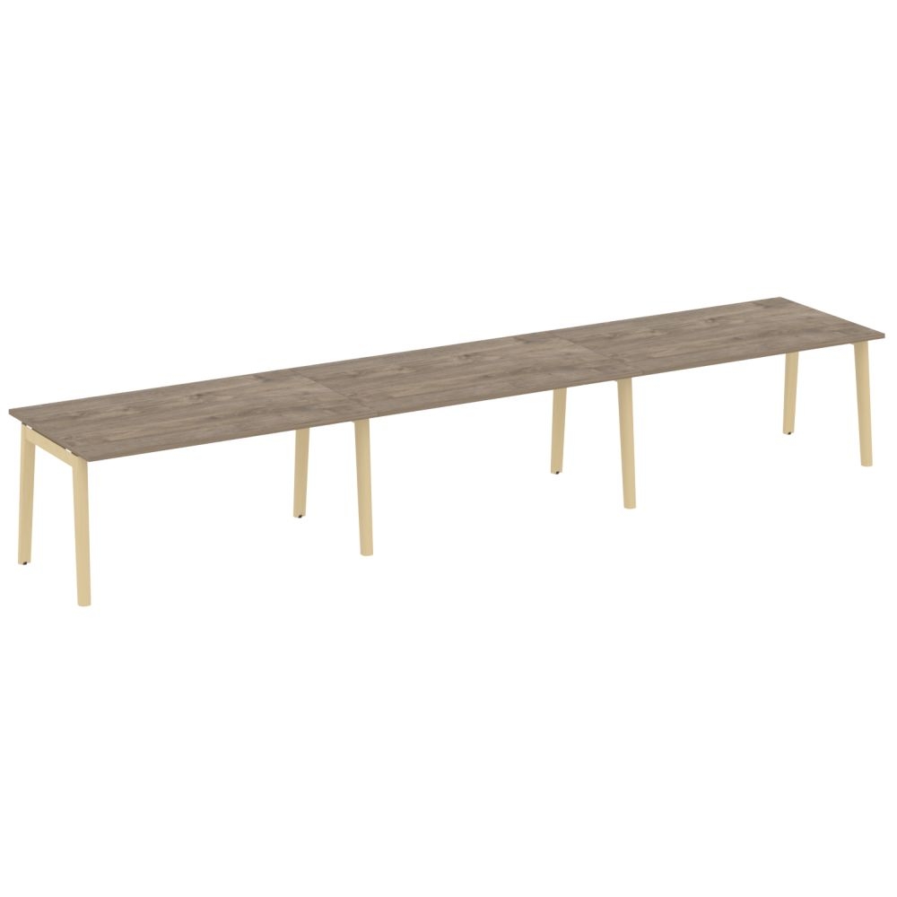 Стол переговорный (3 столешницы) ONIX WOOD OW.PRG-3.4 Тиквуд Темный/Светлый