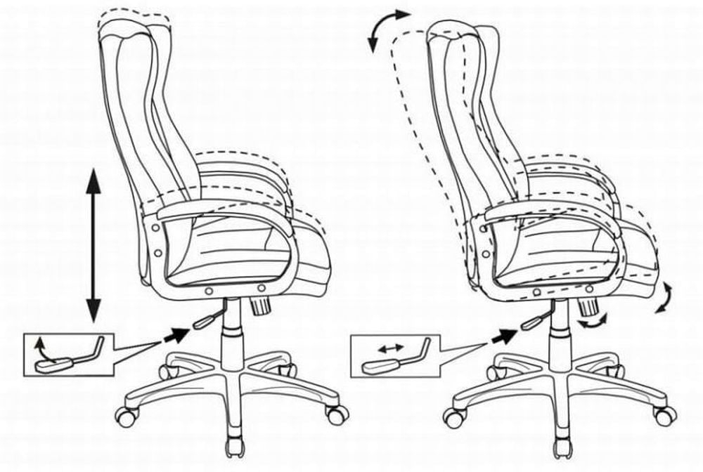 Кресло руководителя Бюрократ CH-879N/BLACK