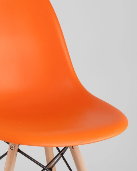 Стул Еамес Стиле ДСВ оранжевый (разборный каркас) / Eames Style DSW