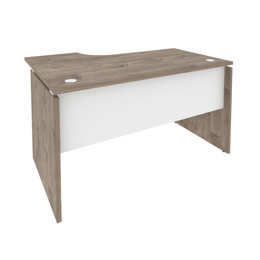 Стол эргономичный правый ONIX O.SA-2R Тиквуд Темный/Белый