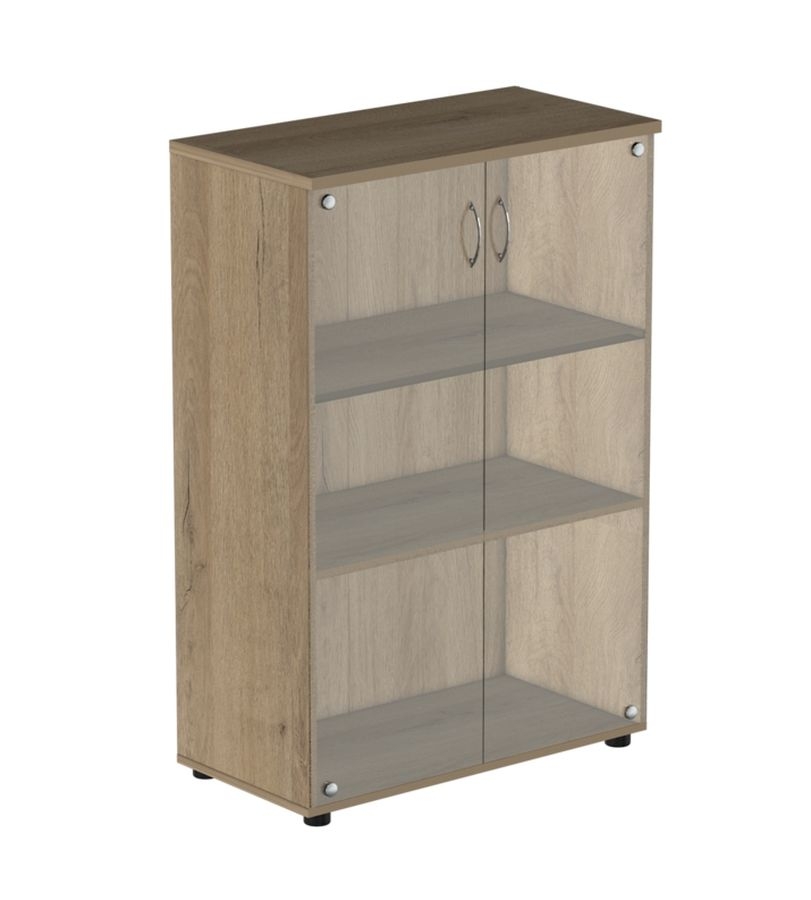 Шкаф для документов с прозрачными стеклами Р.Шс-3СБ Серый