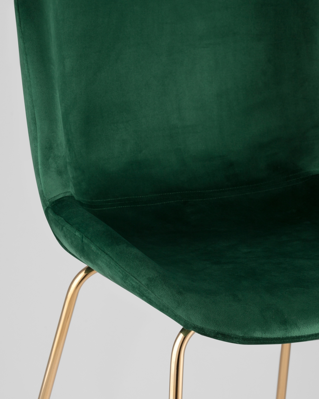 Стул барный Beetle Lite PU со спинкой Изумрудный