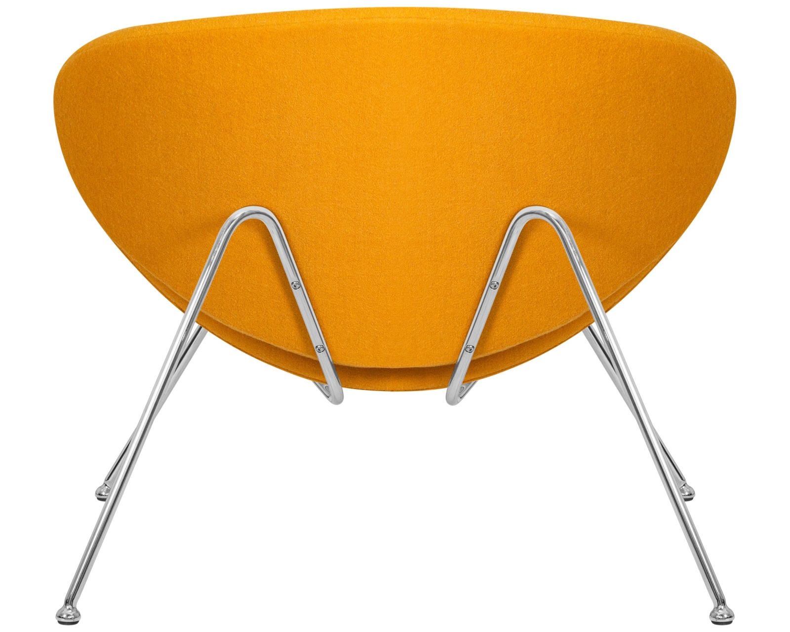 Кресло дизайнерское DOBRIN EMILY Желтая ткань AF13