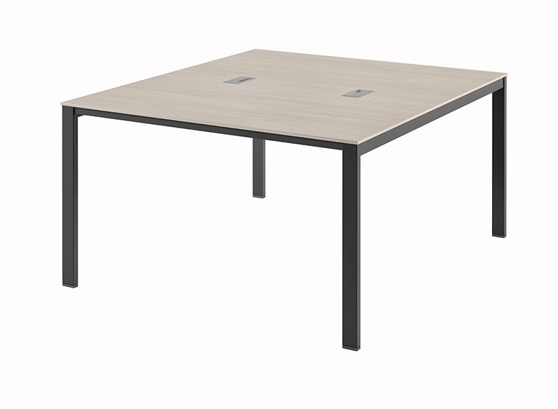 Стол-тандем на 2 рабочих места с кабель-каналом Саньяна N-47 Акация Морава