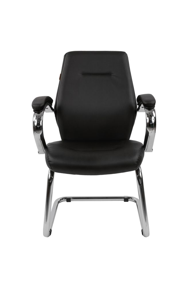 Кресло для посетителя CHAIRMAN 495 экокожа Черный