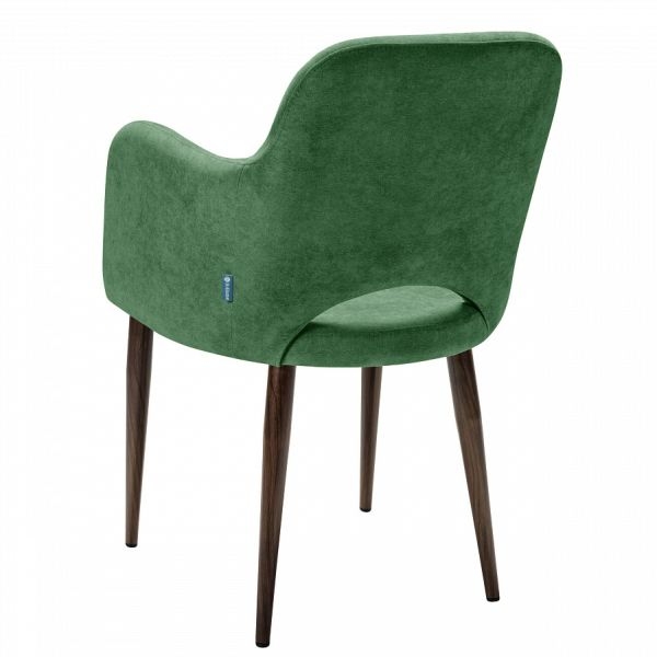 Кресло Ledger К green grass/т.орех