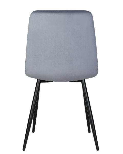 Стул обеденный DOBRIN CHILLY (Серо-голубой Holland 14, основание черное) 4 шт