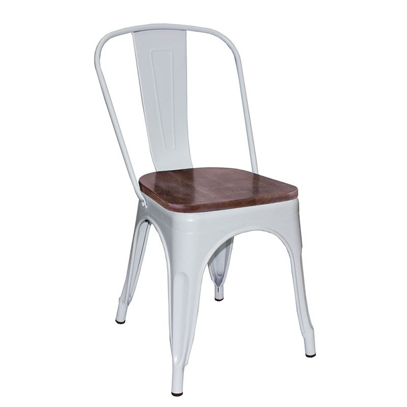 Стул R-home Tolix Wood Белый