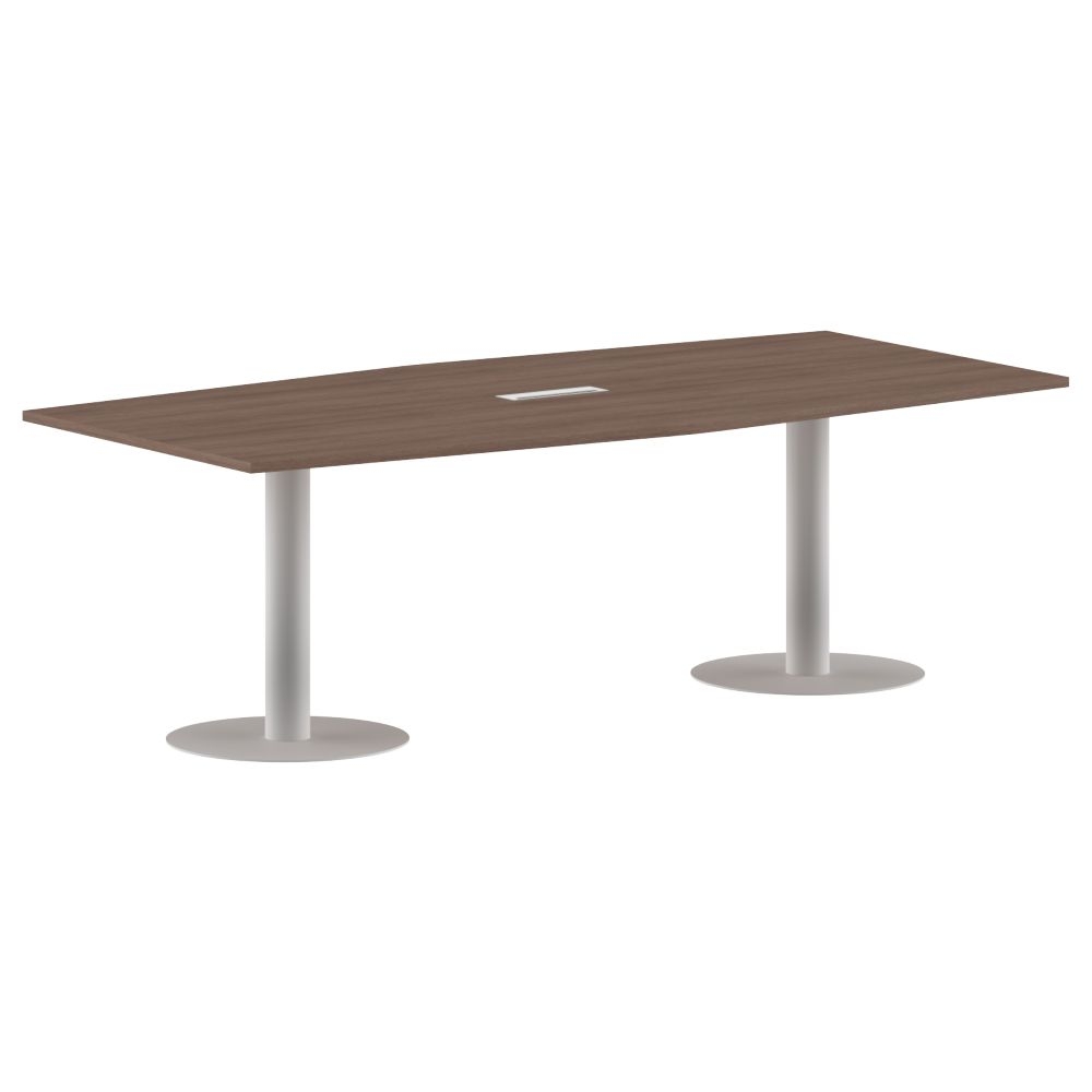 Конференц-стол на 6-8 человек IMAGO ПРГ-4 Ясень Шимо-белый