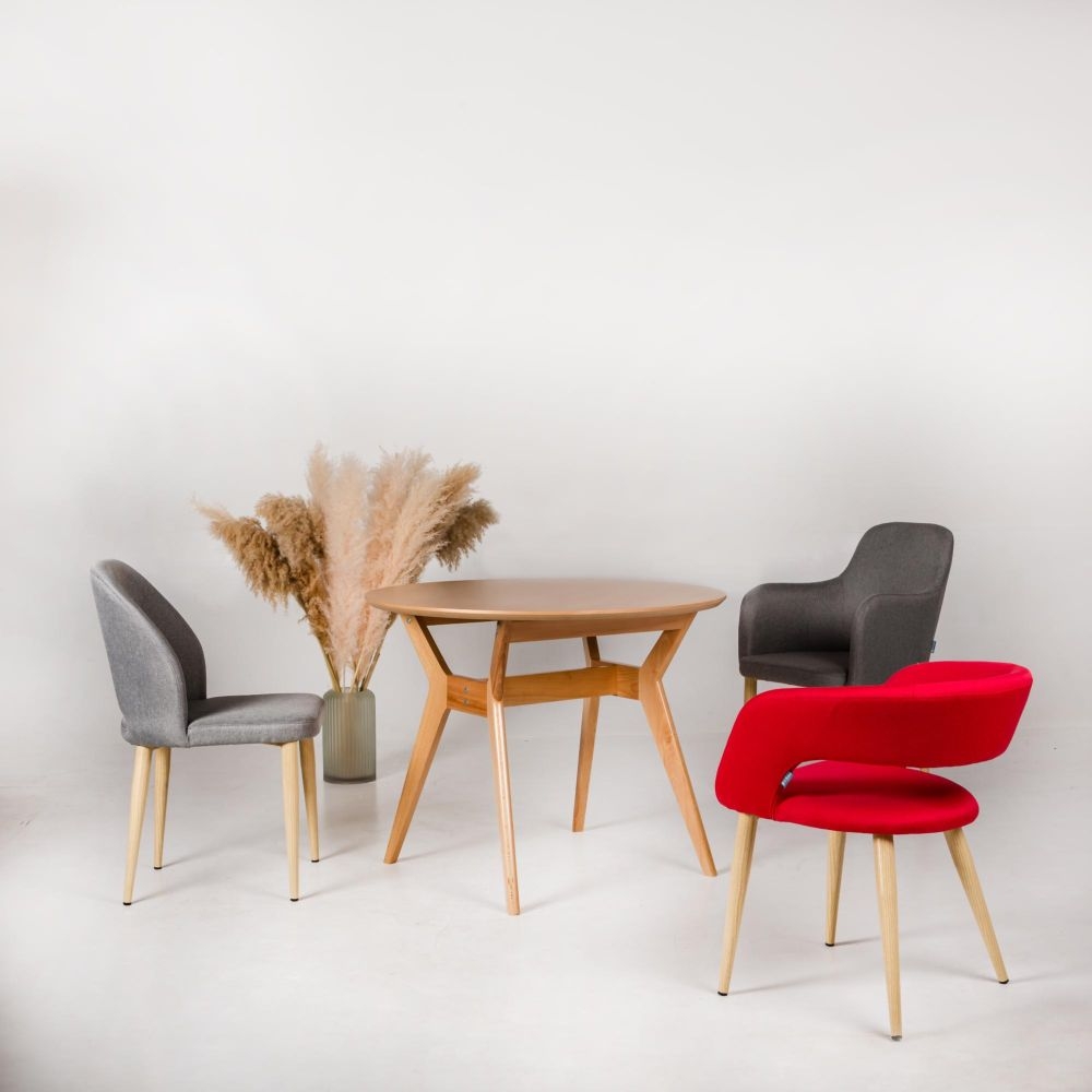 Стул с подлокотниками Ledger Син Эко Черн