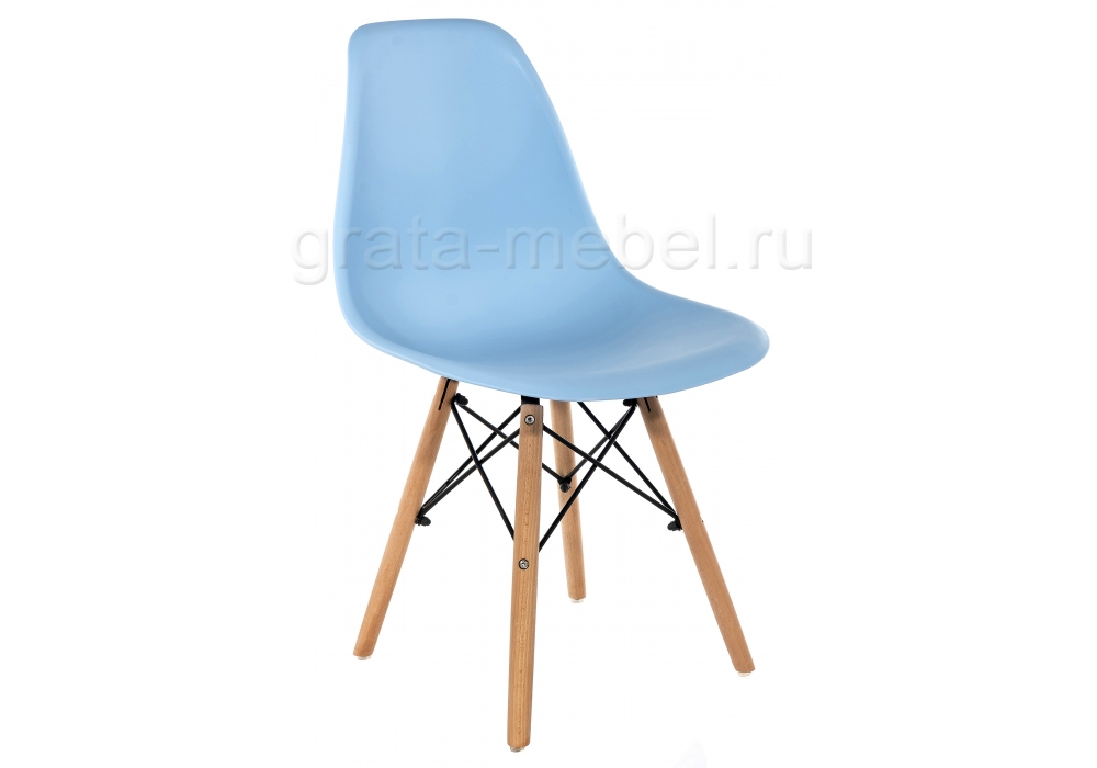 Стул деревянный Eames PC-015 blue