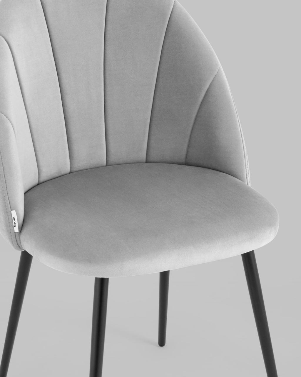 Стул для кухни Логан NEW велюр Светло-серый