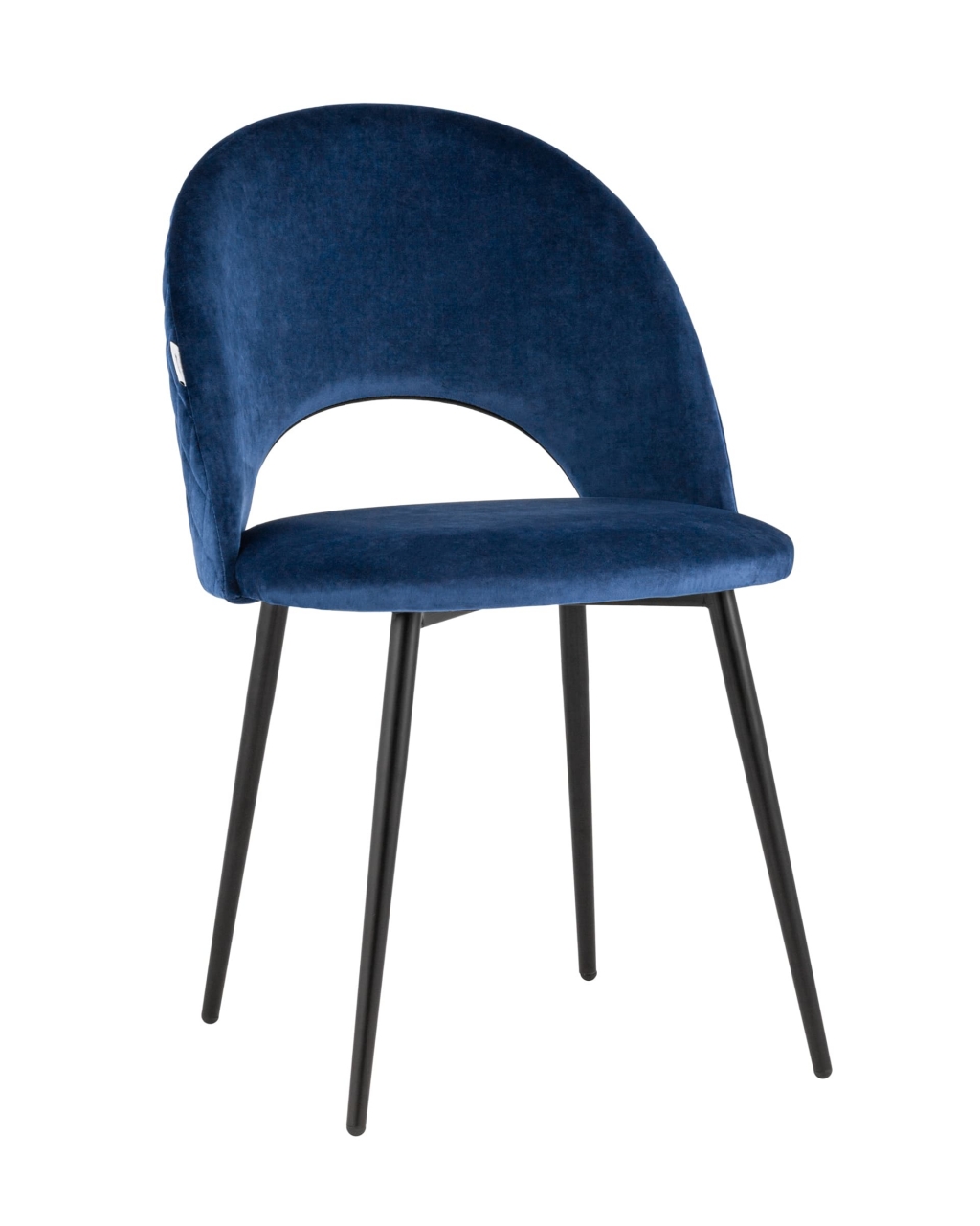 Стул Меган велюр с ромбами Синий