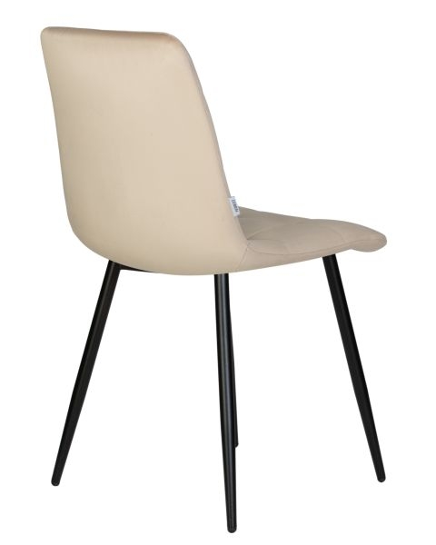 Стул обеденный DOBRIN CHILLY (Бежевый Holland 07, основание черное) 4 шт