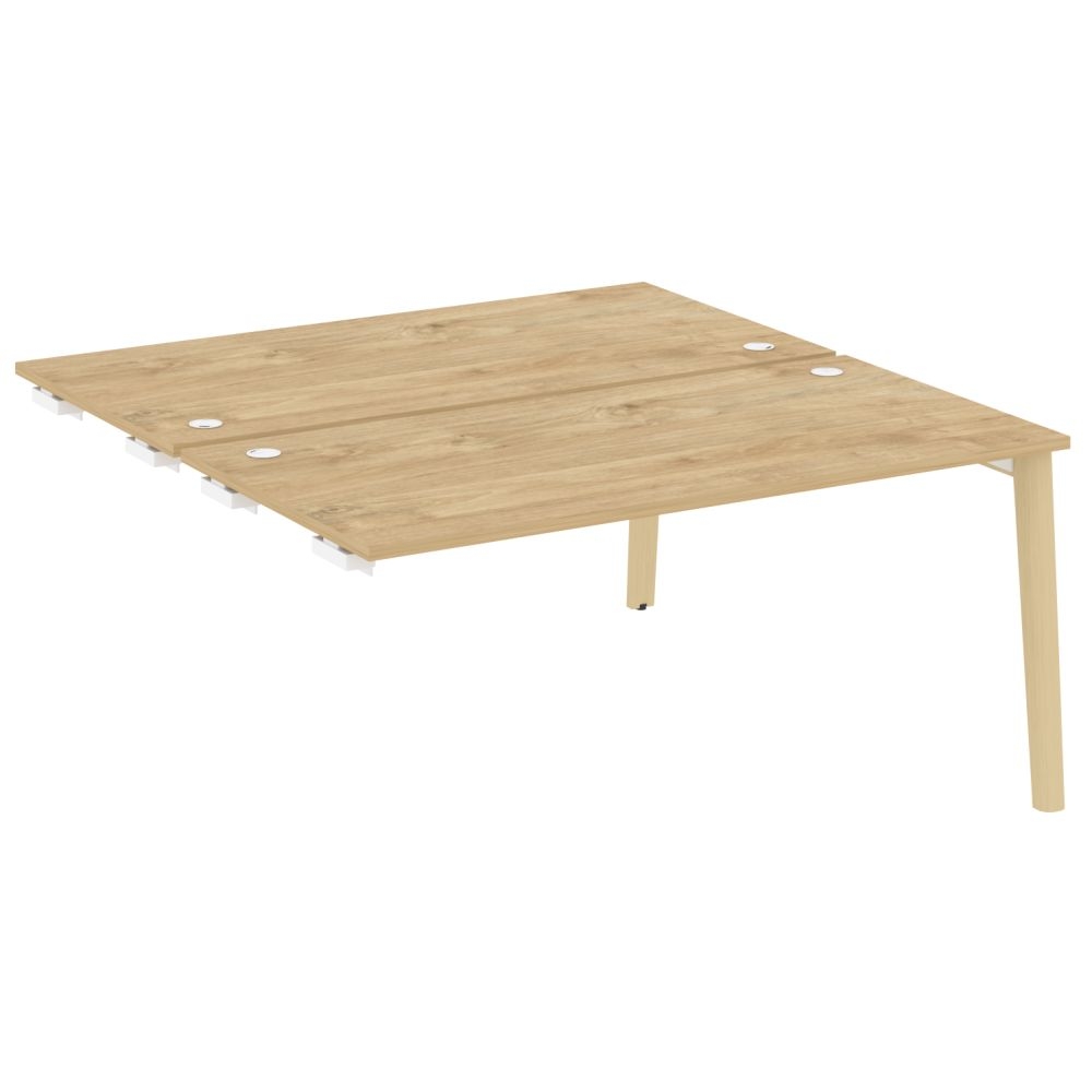 Стол-приставка двойной к опорным элементам ONIX WOOD OW.D.SPR-4.8 Тиквуд Светлый/Светлый