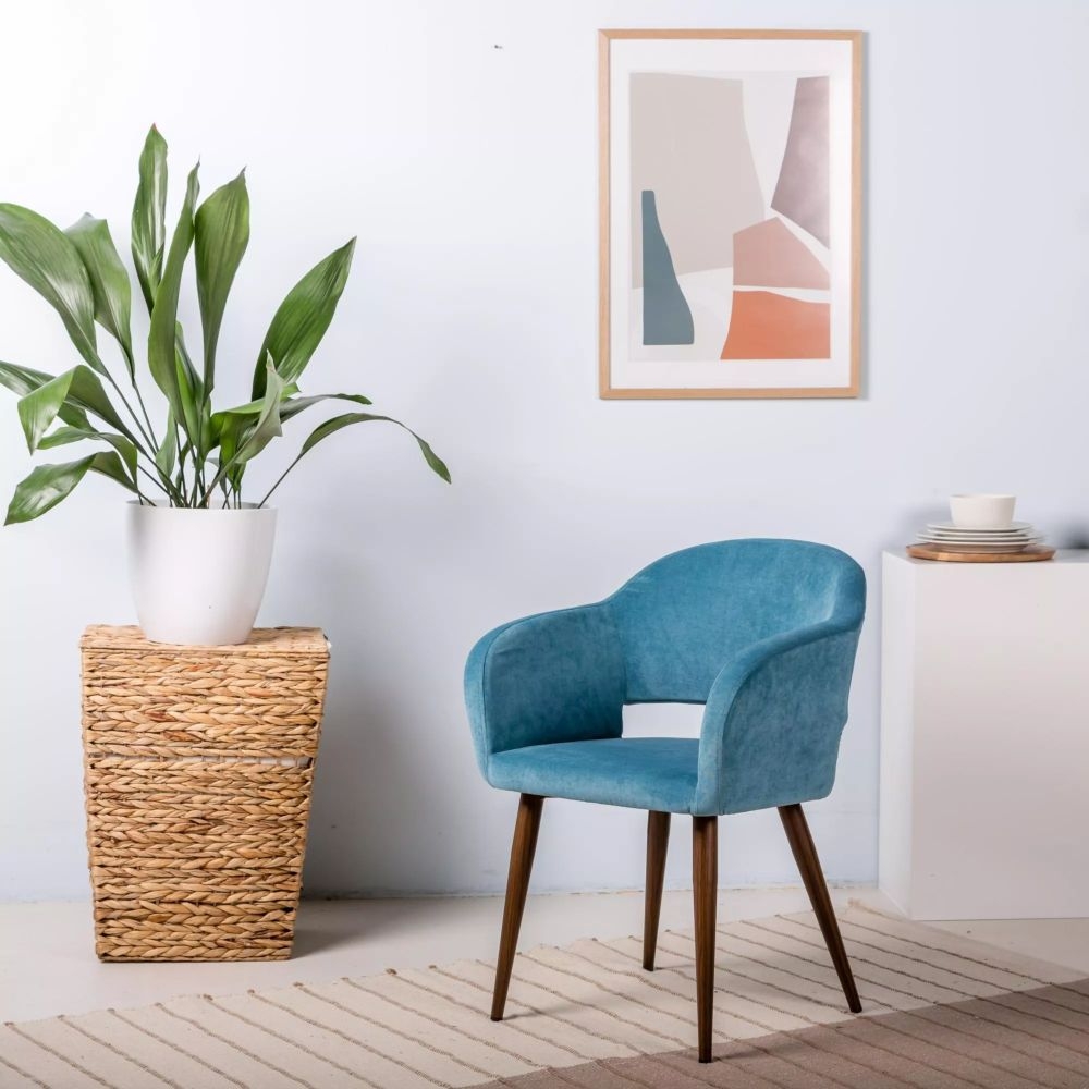 Стул Oscar Блю/Темный Орех