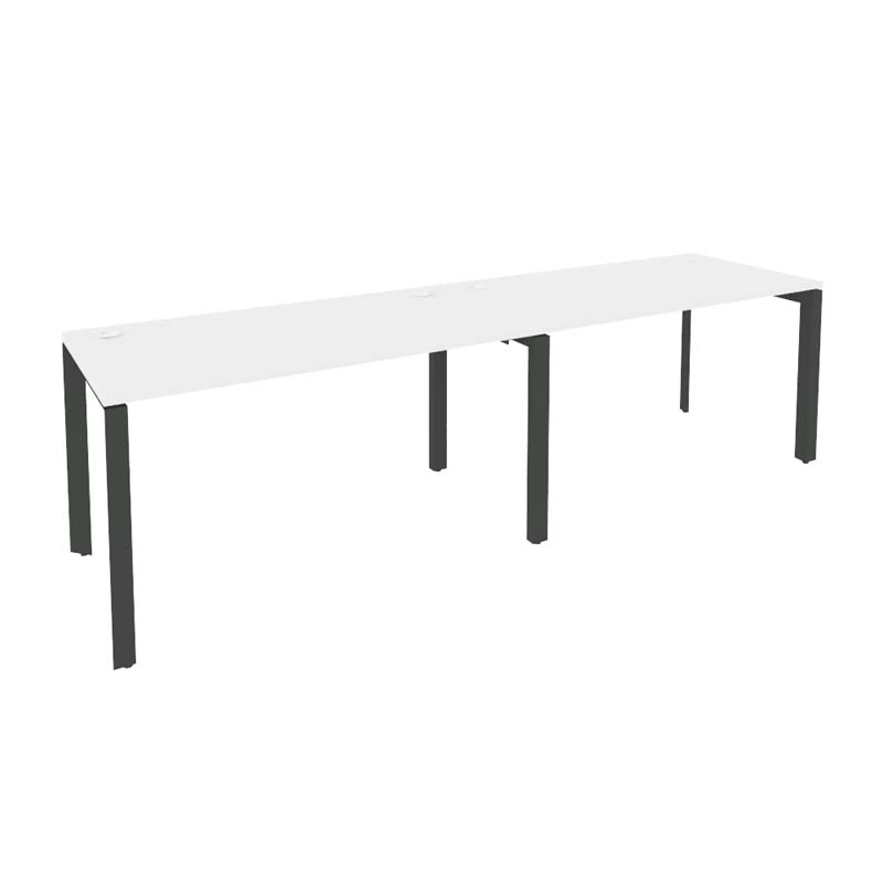 Рабочая станция на П-образном м/к ONIX O.MP-RS-2.3.7 Белый Бриллиант/Антрацит