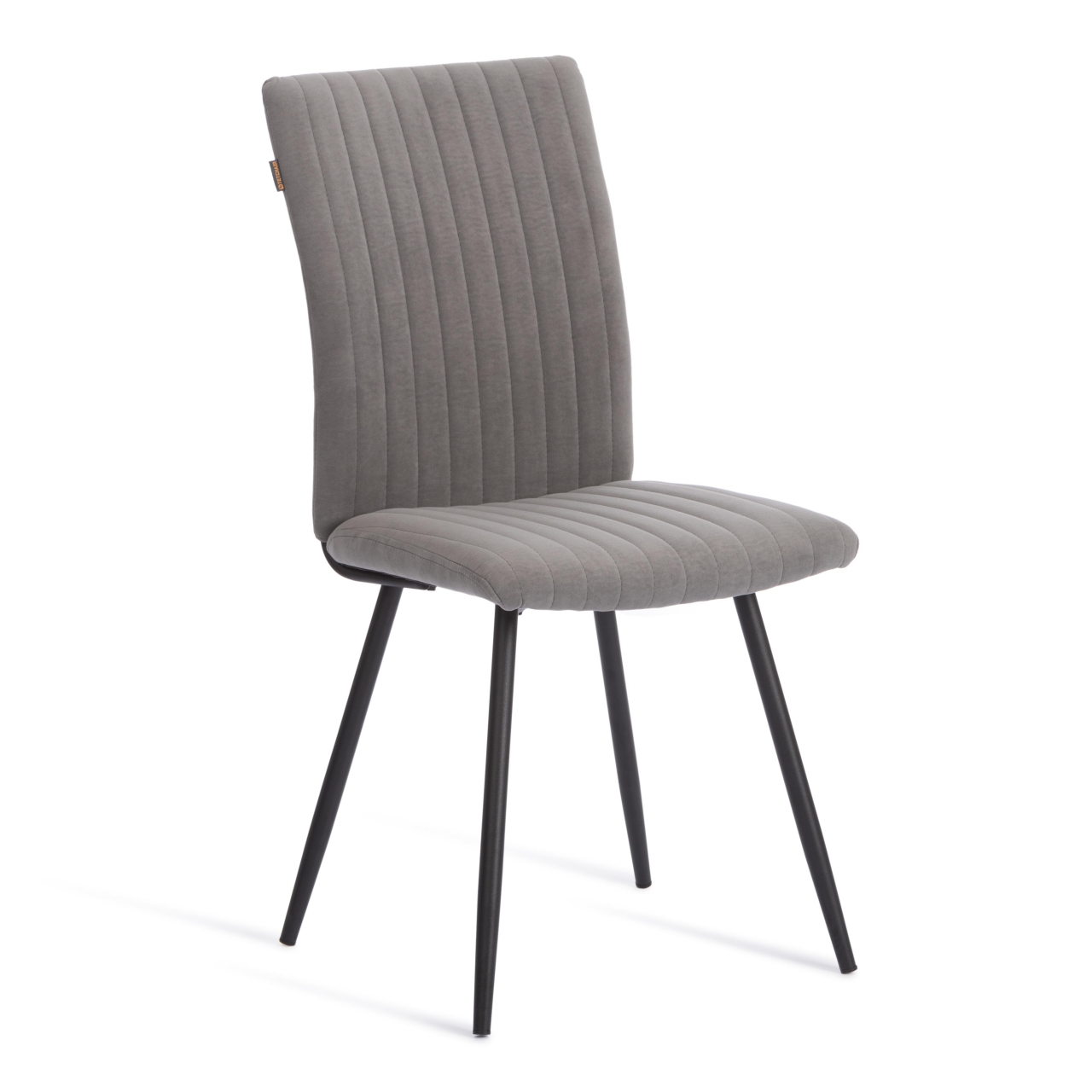 Стул обеденный Monte Carlo флок , 50х55х93, серый/черный, 29