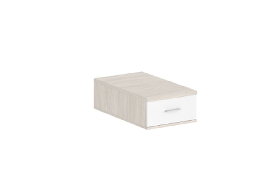 Подвесная тумба с 1 ящиком Sigma SG.532.OL.WH Дуб светлый Белый