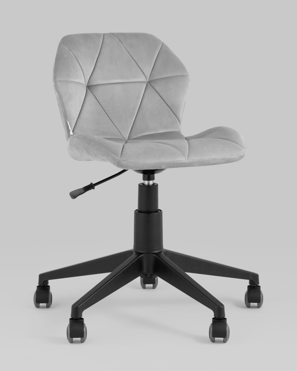 Кресло компьютерное Эдвин Серый велюр