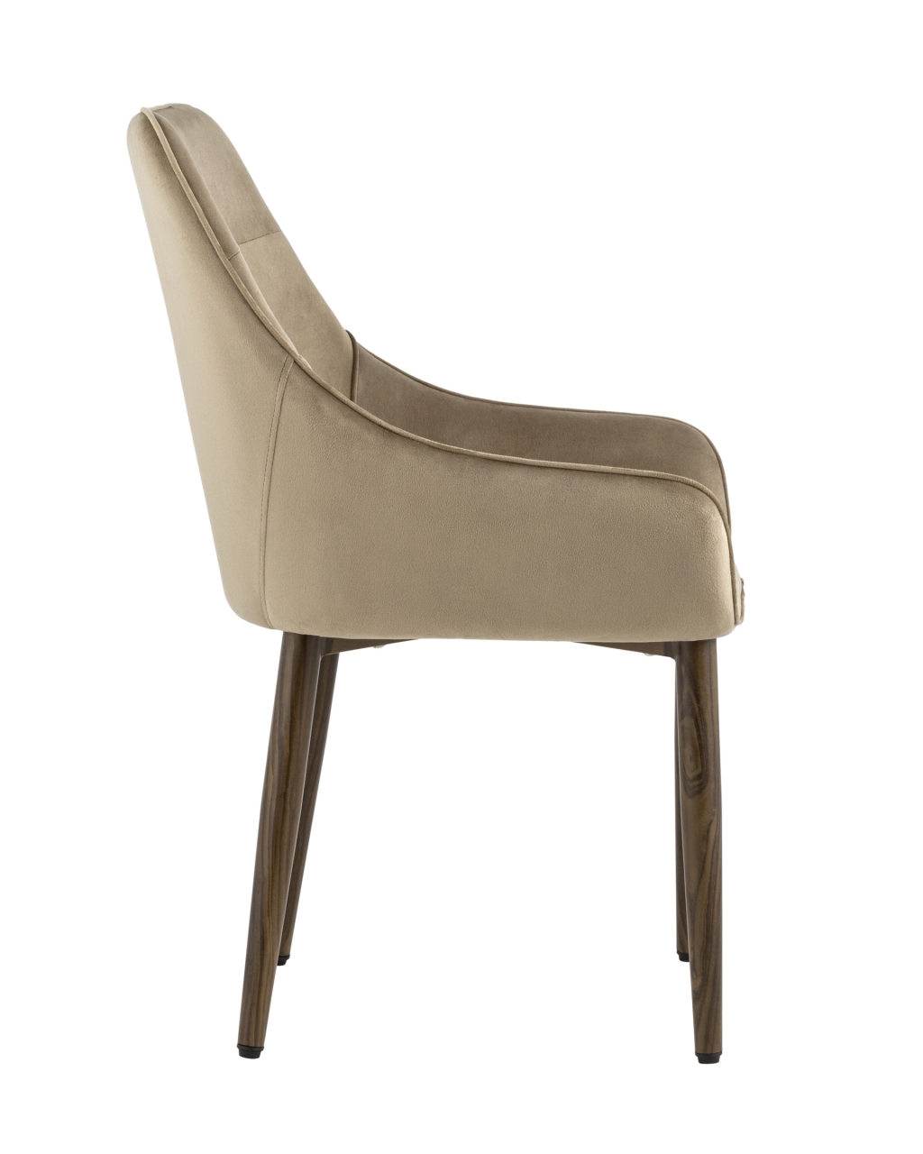 Комплект из двух стульев Диана велюр бежевый 2 шт