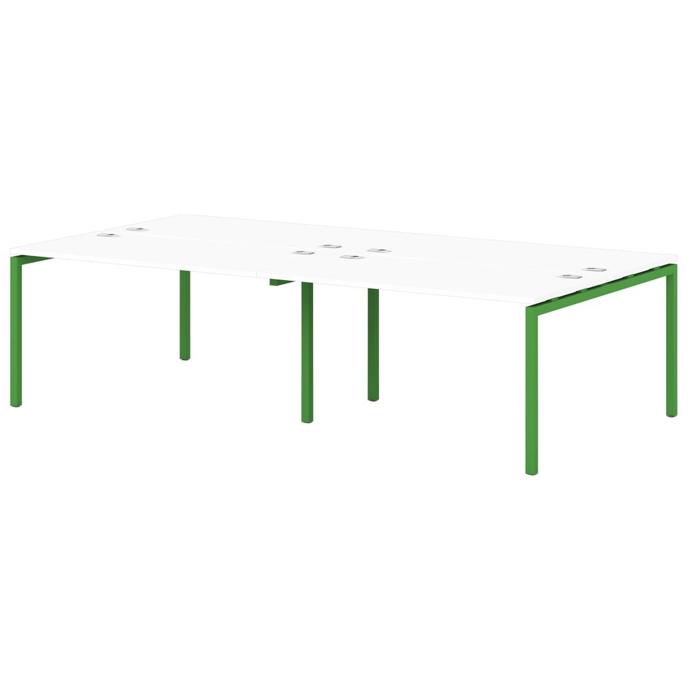 Бенч-система на 4 рабочих места S-148 Sentida Color Зеленый лайм