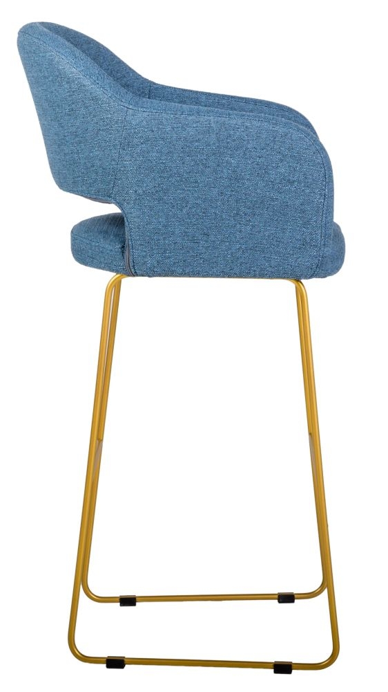 Стул барный Oscar БлюАрт/ЛинкЗолот