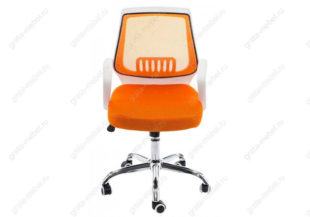 Компьютерное кресло Ergoplus белое / оранжевое