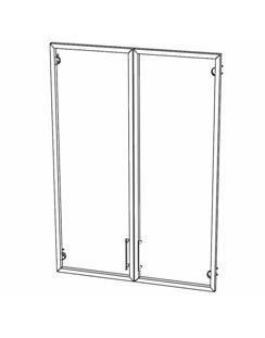 Двери тонированные в алюминиевой рамке Пр.ДШ-2СТА