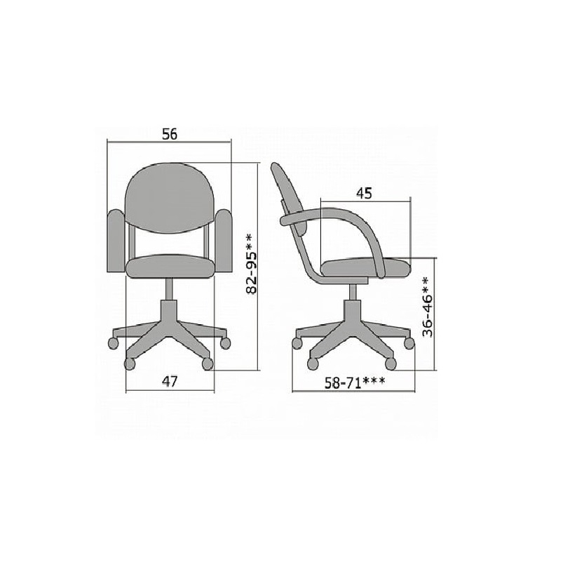 Кресло офисное Metta MA-70 AL Синее №23
