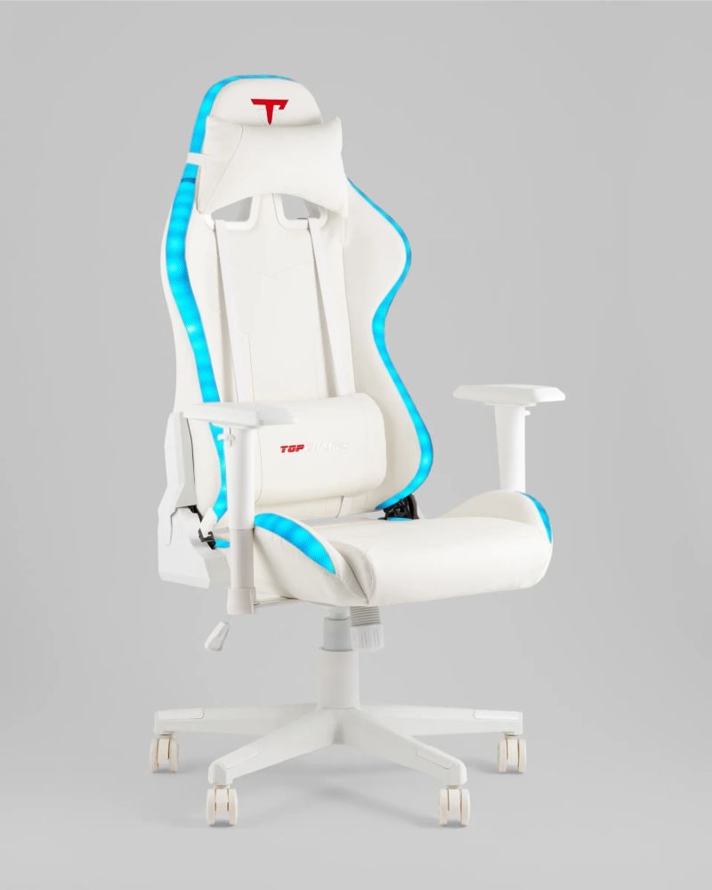 Кресло спортивное с подсветкой TopChairs GMM-080 белый
